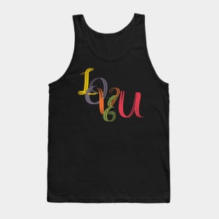 Love U Valentine&#39;s Day Wishes Tank Top